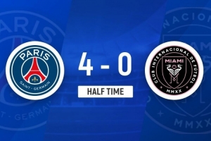 顶级平台排行榜-自2018年后，巴黎首次在国际俱乐部赛事上半场领先4球